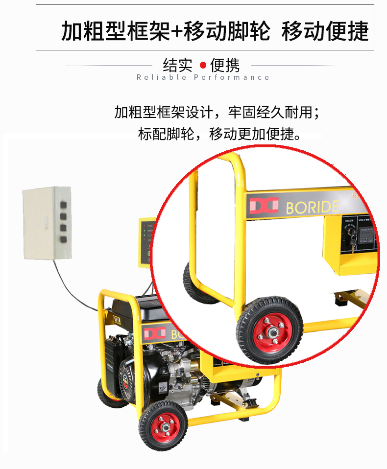 單相5kW無(wú)人值守ATS小型汽油發(fā)電機(jī)組特點(diǎn)